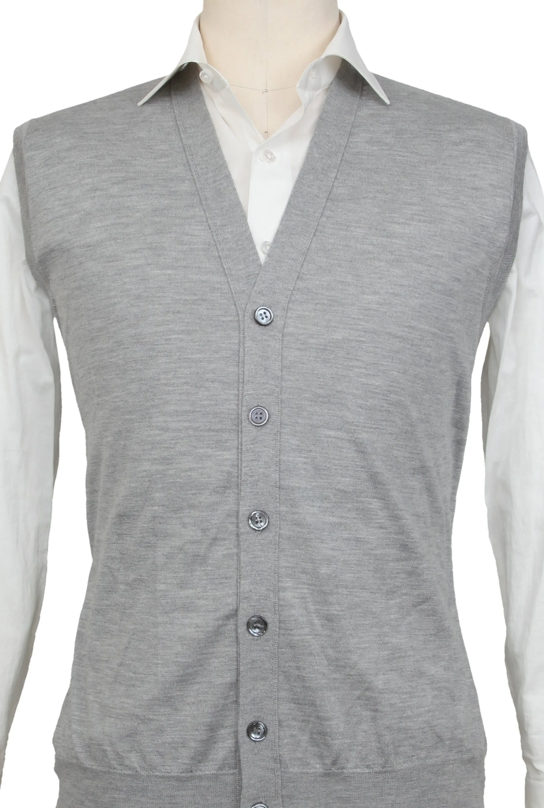Svevo Parma Gray V-Neck Cardigan