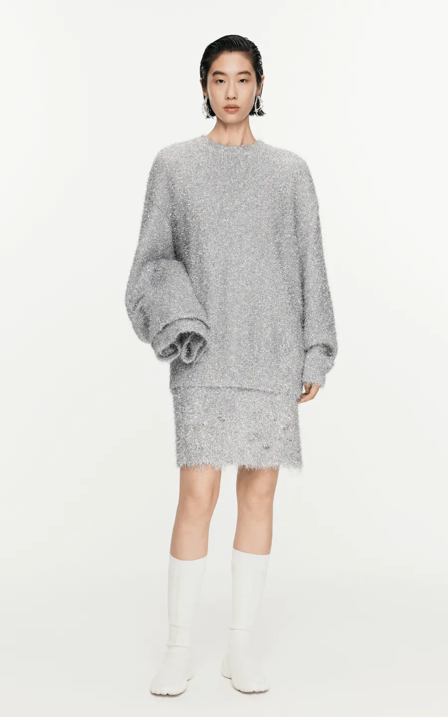 Sweater / JNBY Metallic Effect Crew-Neck Jumper