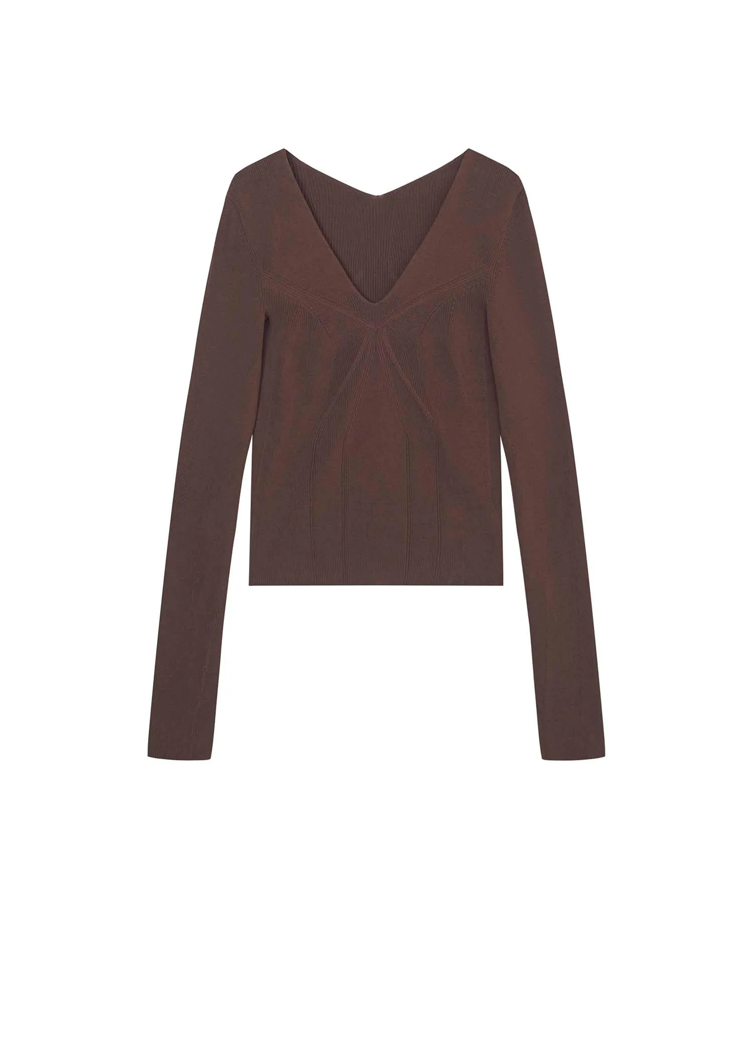 Sweaters / JNBY Slim Fit Long Sleeve V-Neck Pullover