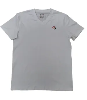 T-Shirt V Neck (White)