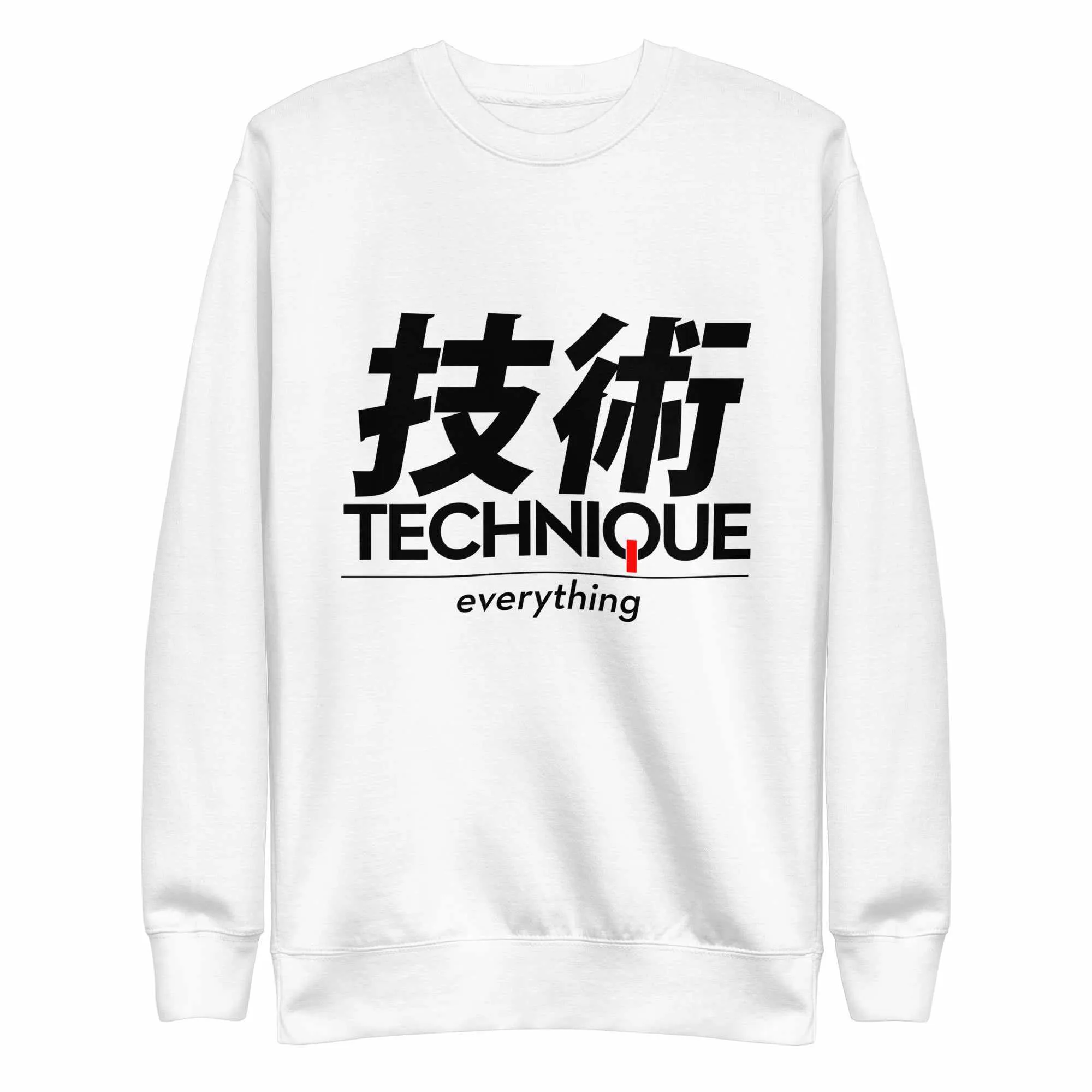 Technique Over Everything Premium Fleece Pullover Sweater
