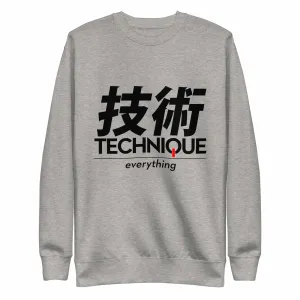 Technique Over Everything Premium Fleece Pullover Sweater