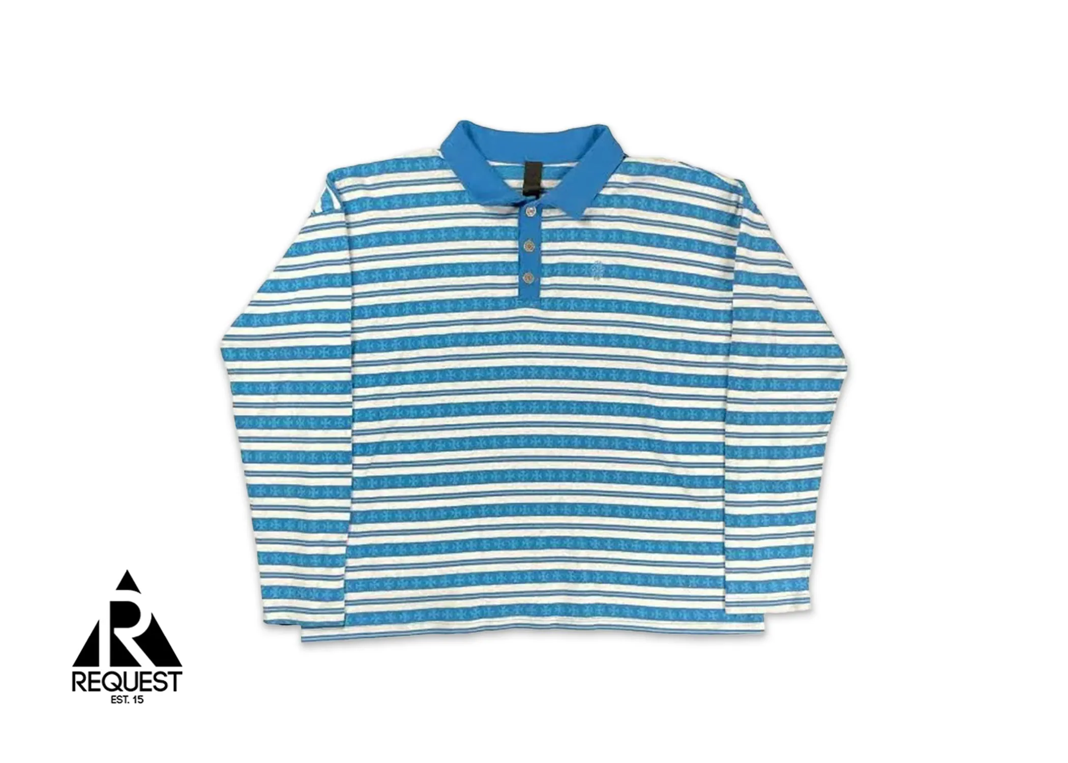 Teens From Mars Plus Striped Rugby Polo "Blue/White"