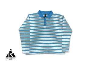 Teens From Mars Plus Striped Rugby Polo "Blue/White"