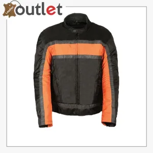 TEXTILE MEN'S RACER MOTORCYCLE JACKET