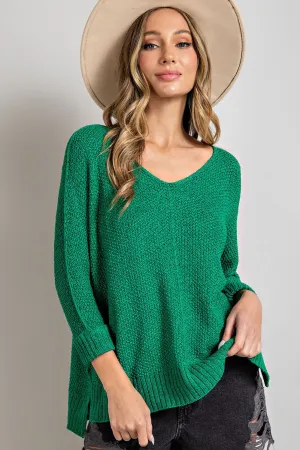 The Elia Sweater-Kelly Green