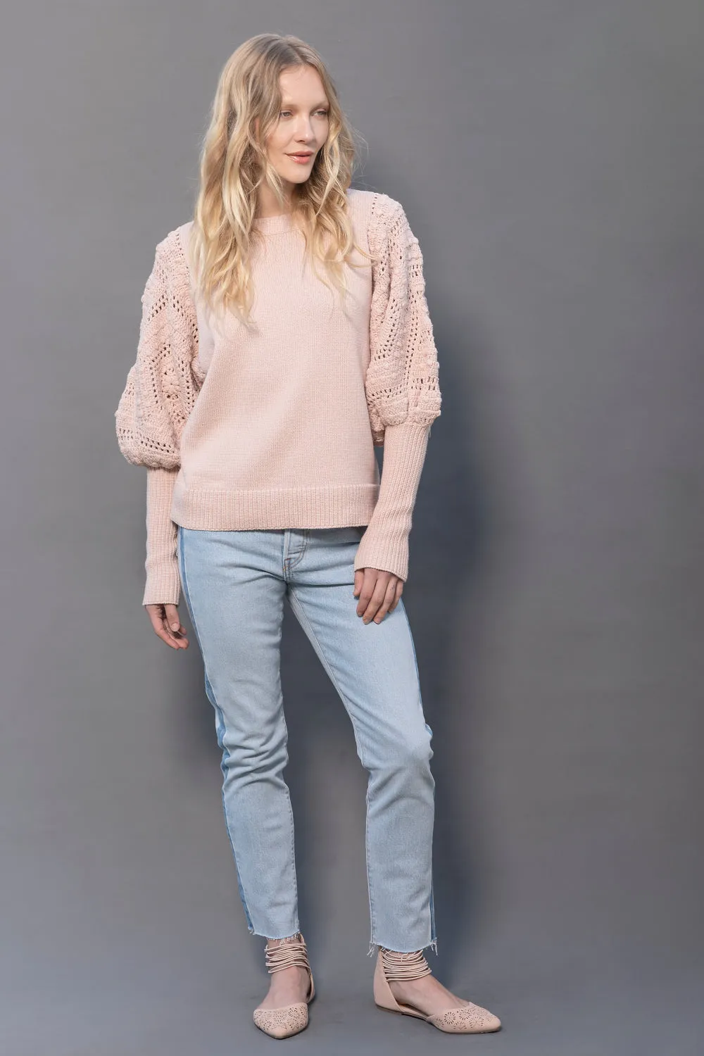 The Vivienne Sweater, Blush