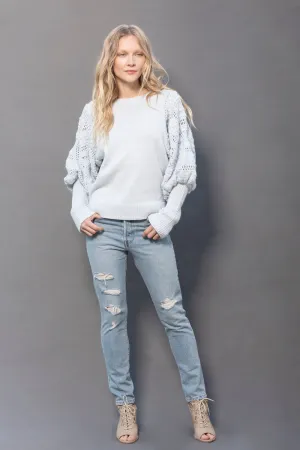 The Vivienne Sweater, Powder Blue