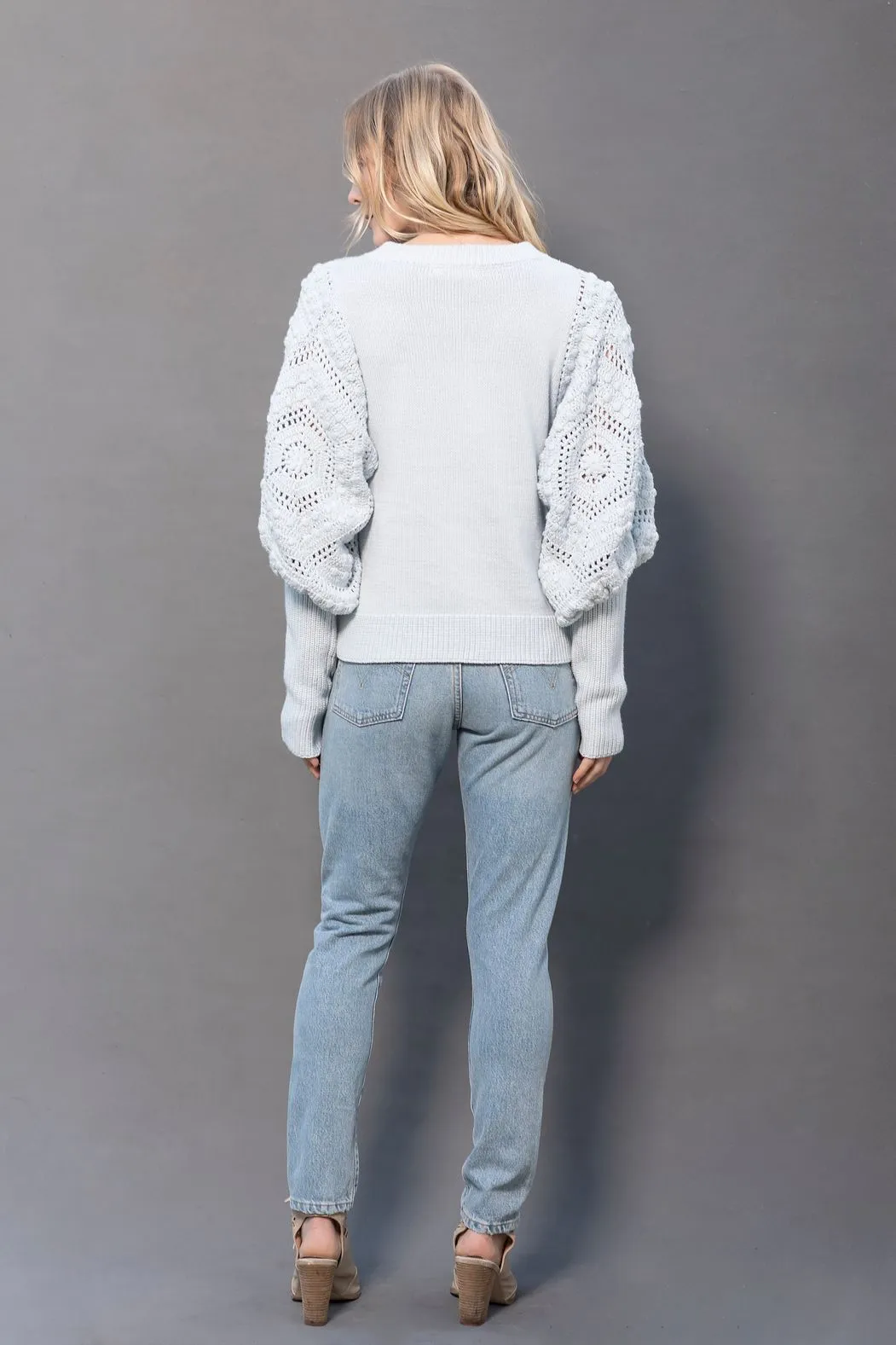 The Vivienne Sweater, Powder Blue