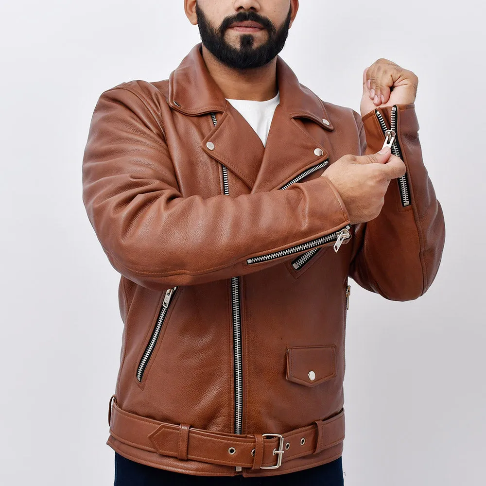 THUNDER Motorcycle Leather Jacket