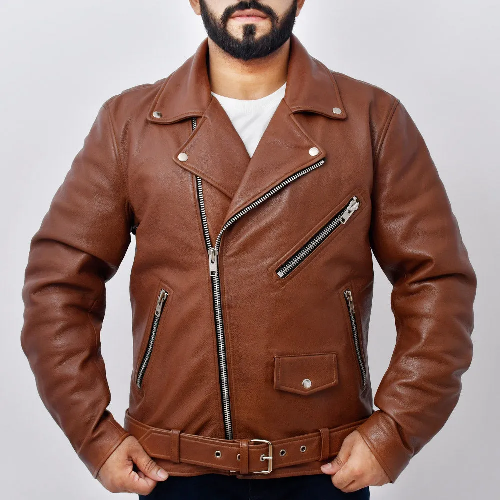 THUNDER Motorcycle Leather Jacket