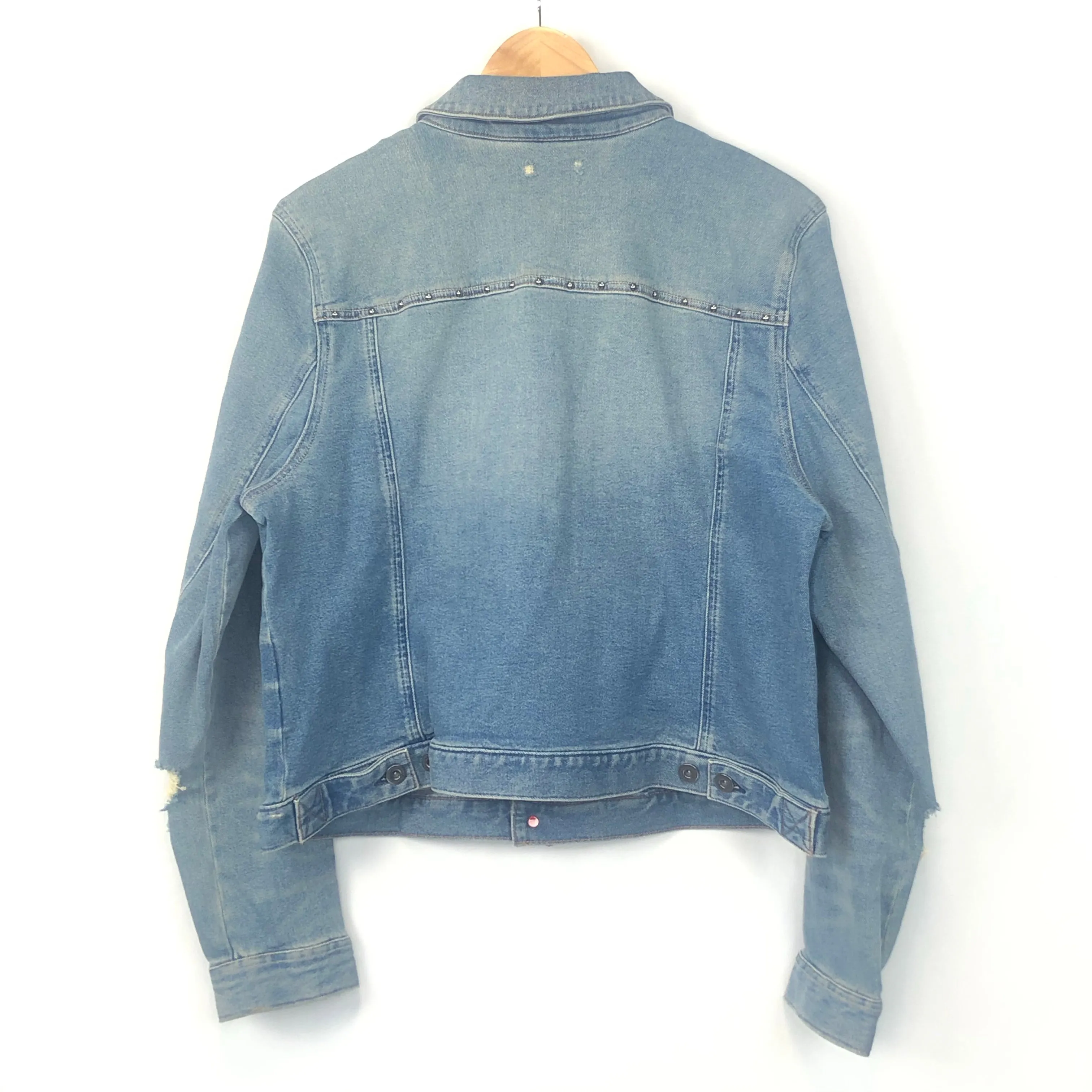 Tommy Hilfiger Womens XXL Cropped Denim Jean Jacket
