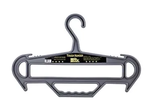 Tough Hanger (Grey) Ultimate Premium XL Large Heavyweight Heavy Duty Strong Hanger Holds 150 Lbs, USA Made The Only Hangers on The Market with a Built in Carry Handle