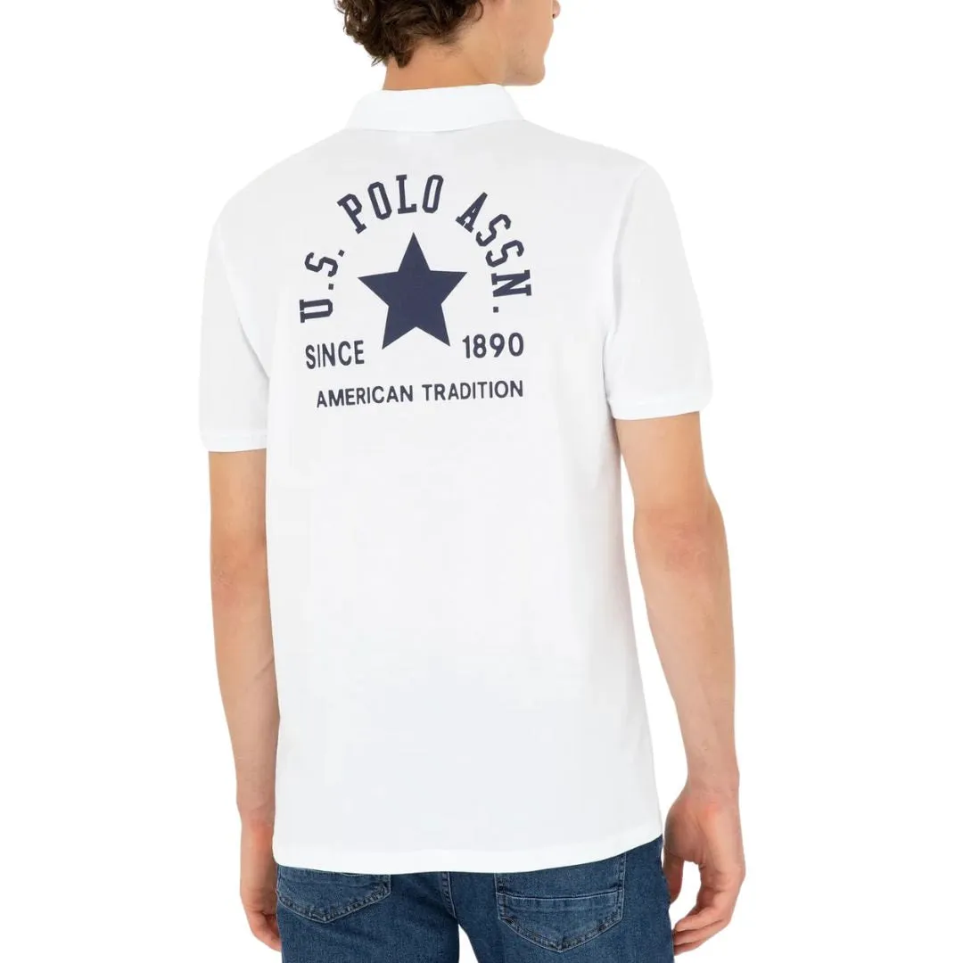 U.S. POLO ASSN. Polo Shirt Men 50288504-VR033-WHT