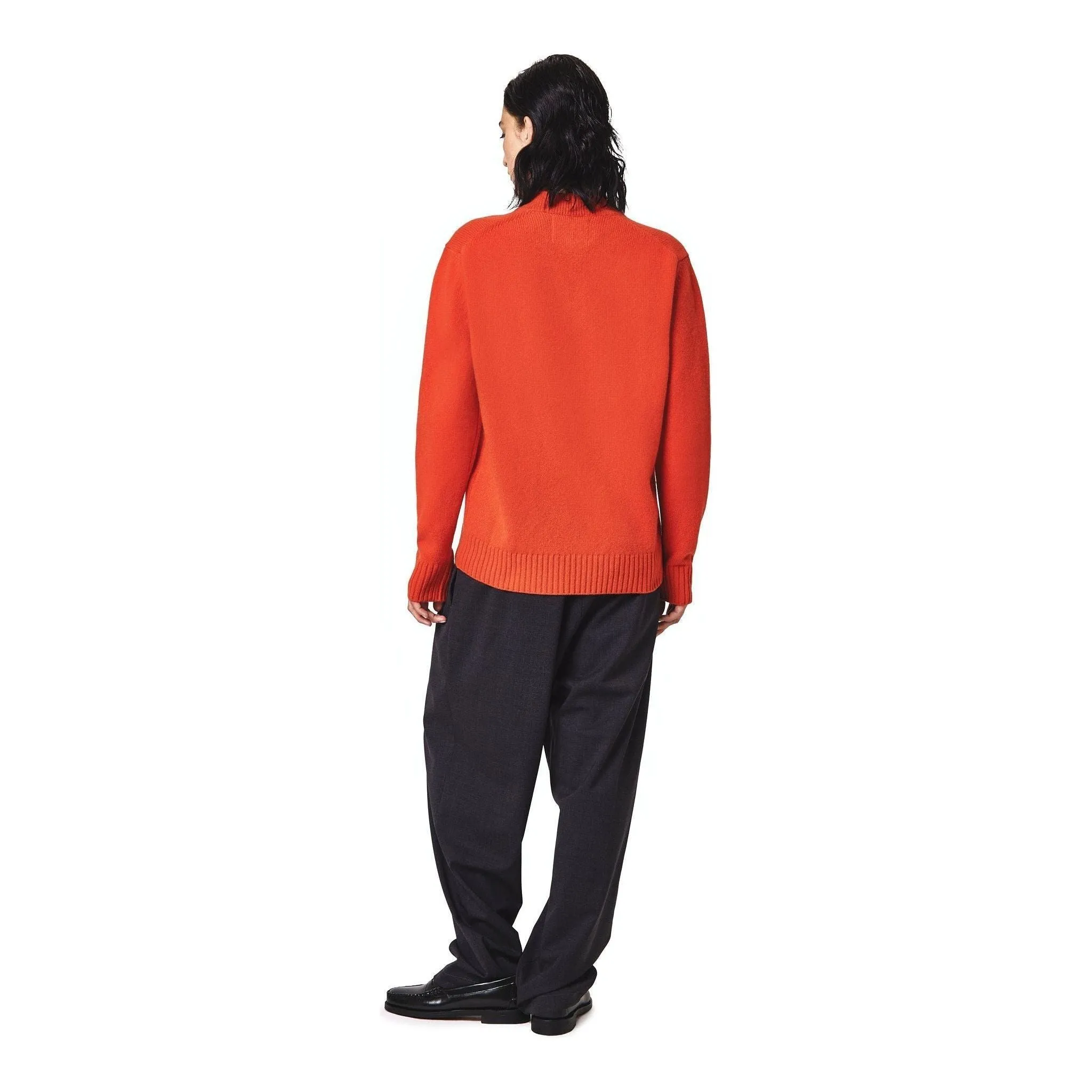 V Neck Sweater, Arancione