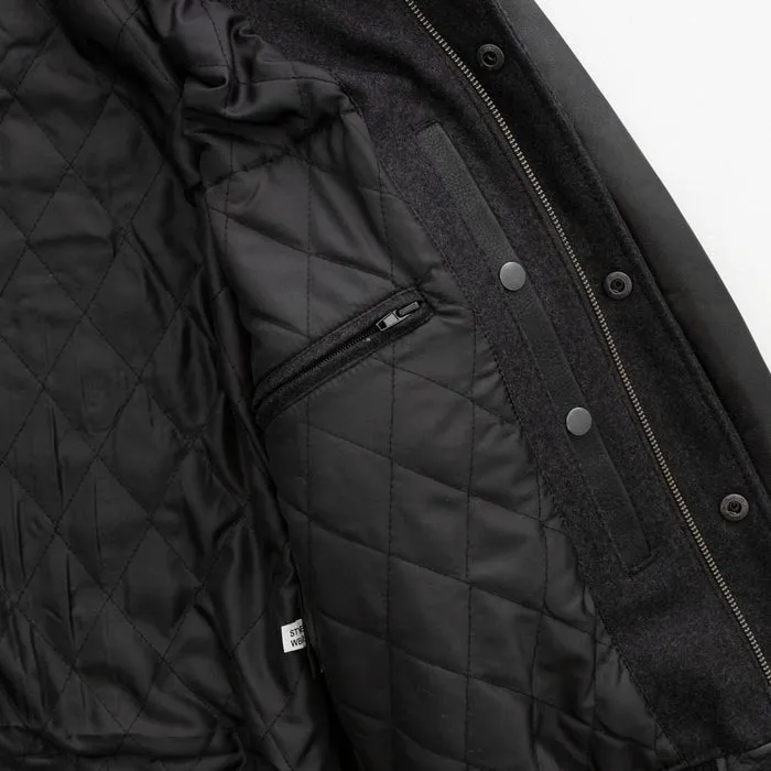 Varsity - Men's Fashion Woolen/Leather Jacket
