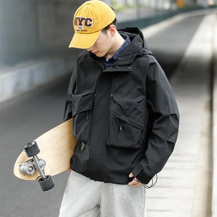 Versatile Cargo Jacket for Outdoor Adventures with Relaxed-Fit Design