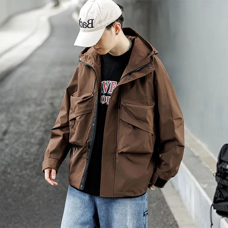 Versatile Cargo Jacket for Outdoor Adventures with Relaxed-Fit Design