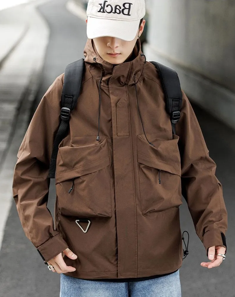 Versatile Cargo Jacket for Outdoor Adventures with Relaxed-Fit Design