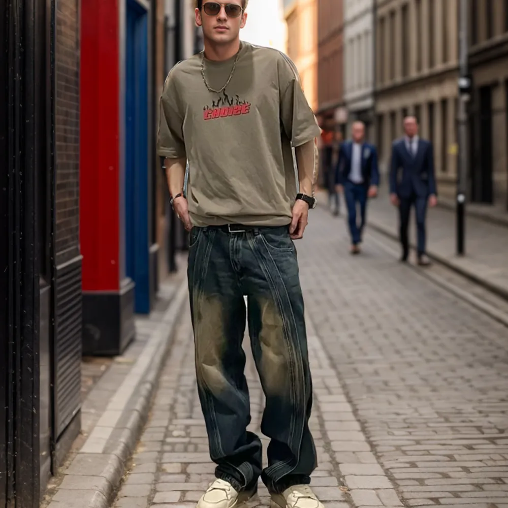 Vibe Heavy Patchwork Jeans