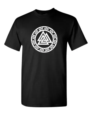 Viking T shirts Valknut T-Shirt Norse Odin Viking Thor Ragnarok Loki Viking Tee