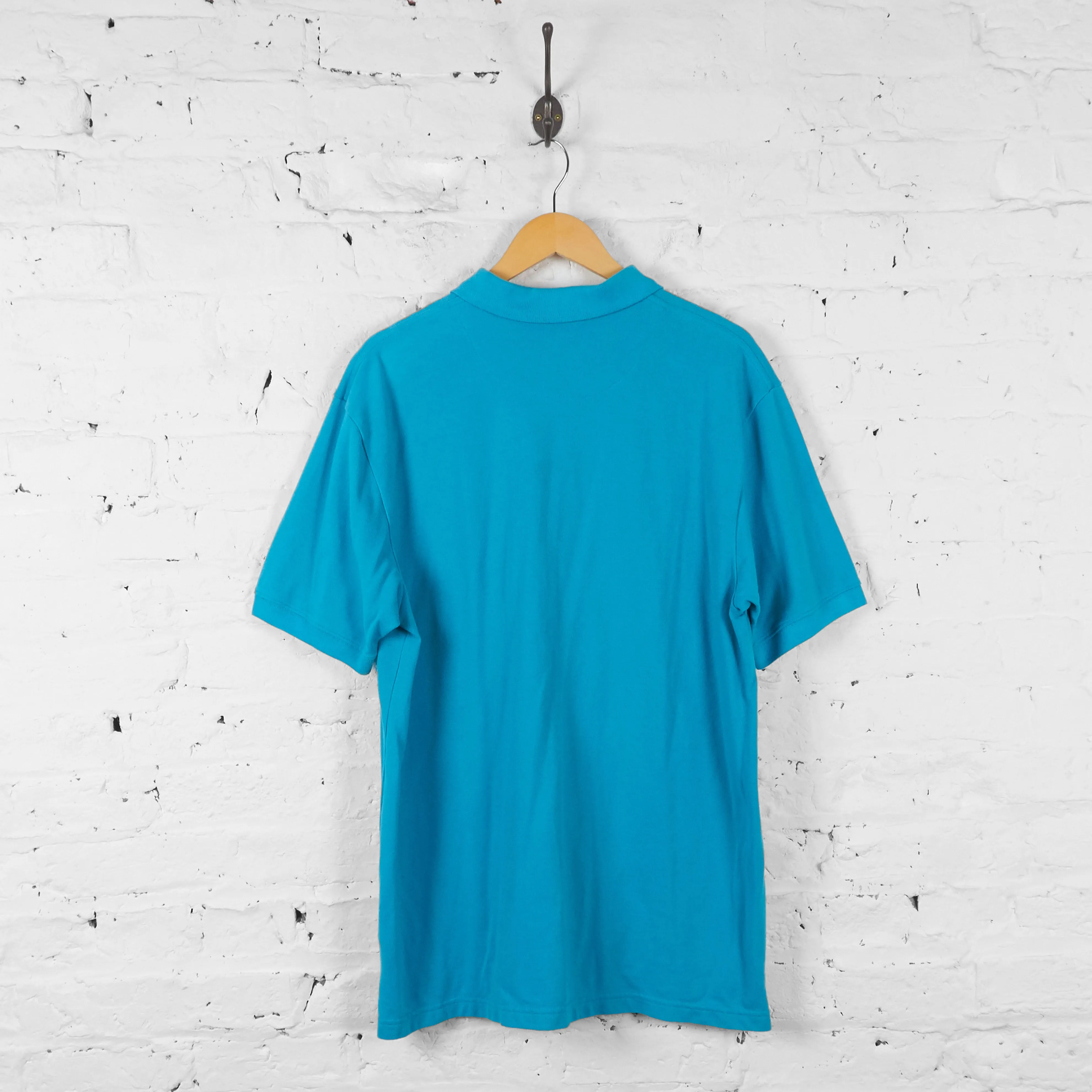 Vintage Mickey Mouse Polo Shirt - Blue - XL