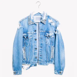 Vintage One a Kind Crush Studded Denim Jacket