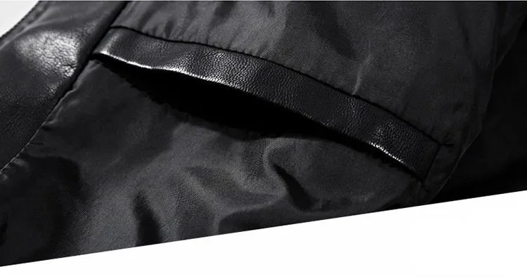 West Louis™ Classical Motorcycle Men Leather Jacket