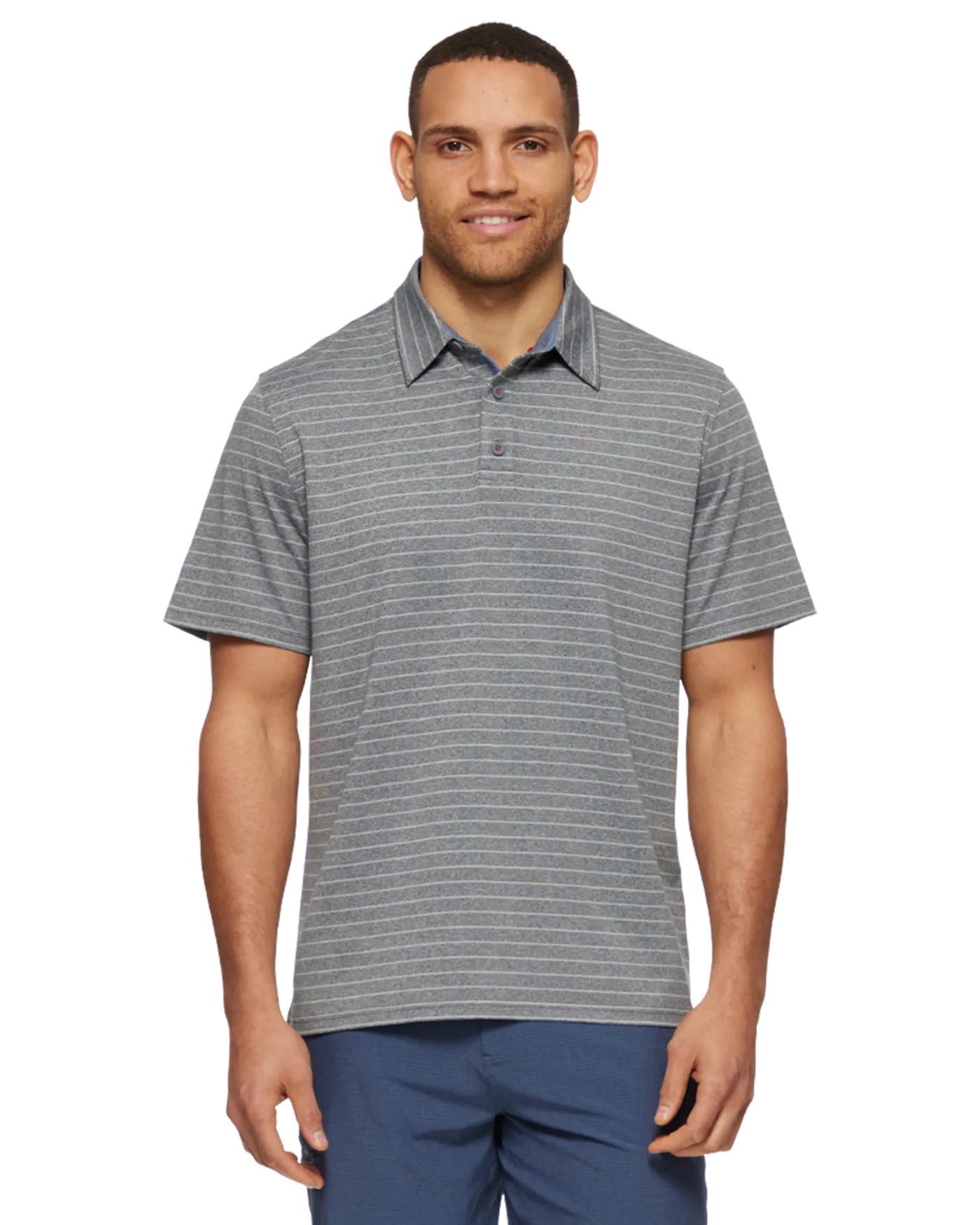 WILMINGTON STRIPED PERFORMANCE POLO