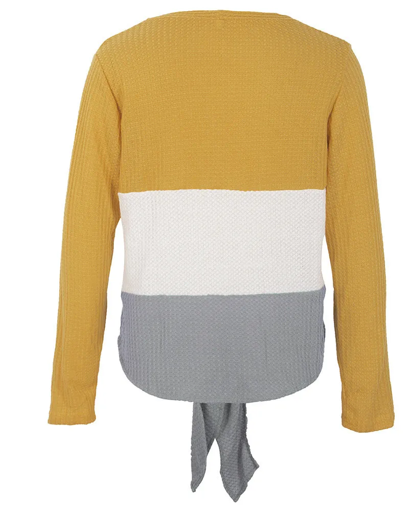 Women's Casual V-neck Single-Breasted Cardigan Sweater