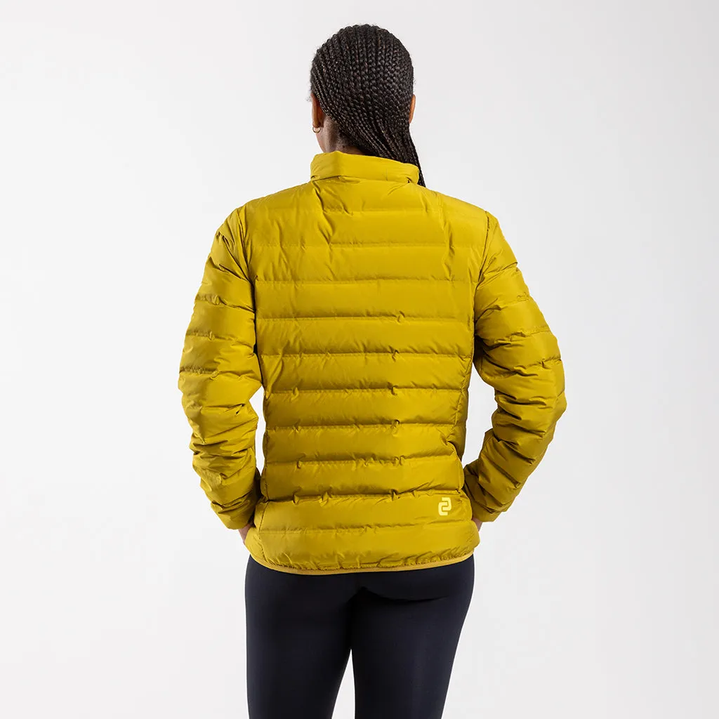 Women's Down Puffer Jacket (Mustard)