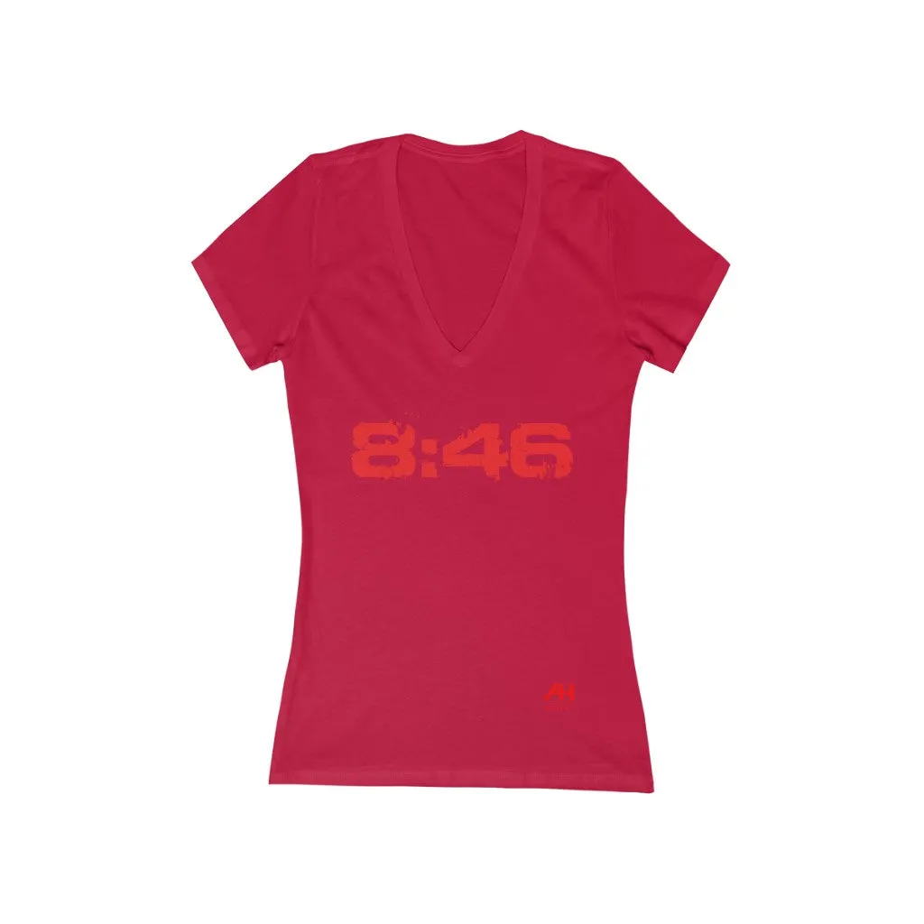 Women's Jersey Short Sleeve Deep V-Neck Tee