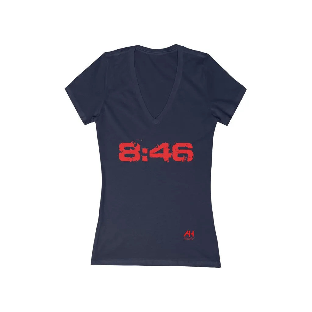 Women's Jersey Short Sleeve Deep V-Neck Tee