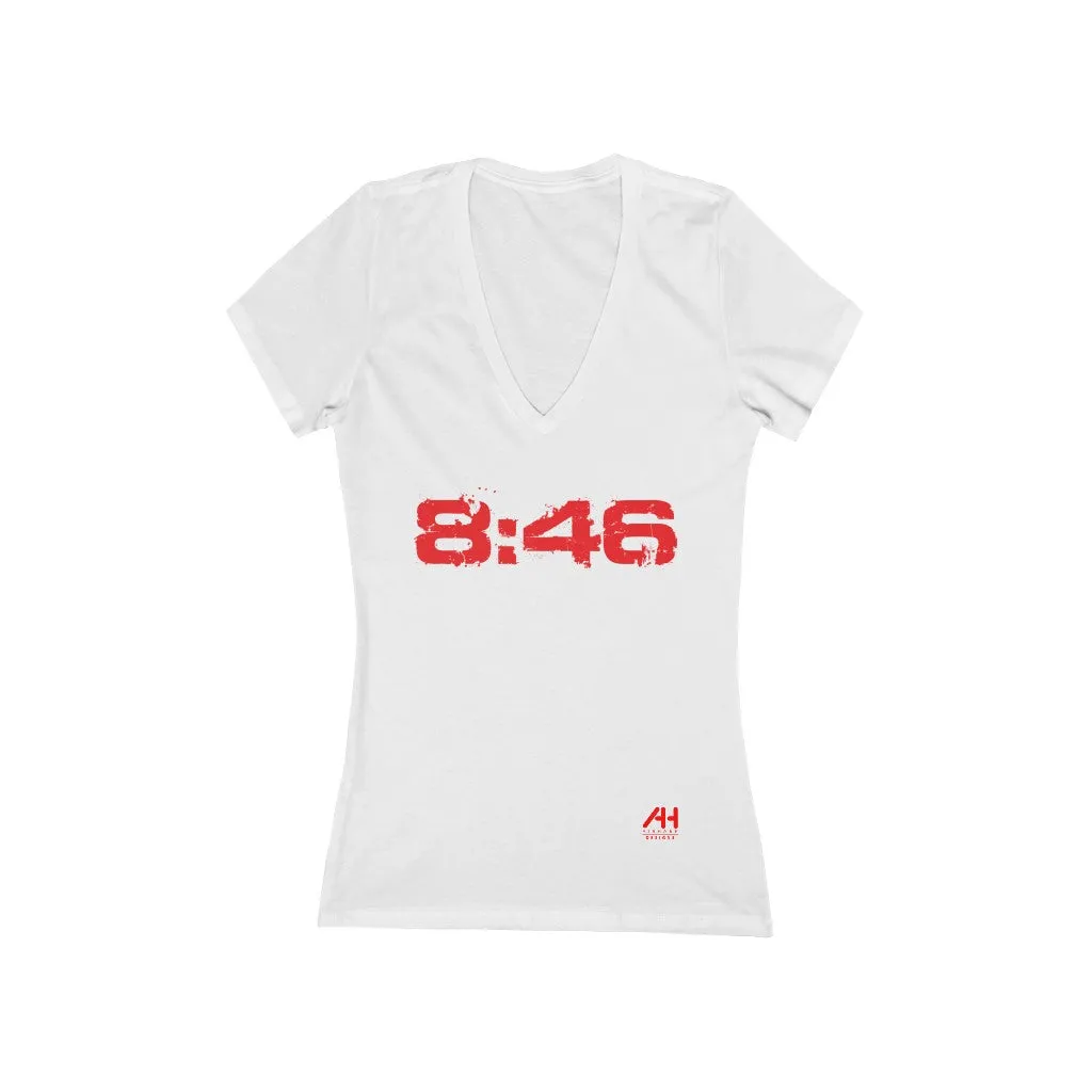 Women's Jersey Short Sleeve Deep V-Neck Tee