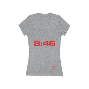 Women's Jersey Short Sleeve Deep V-Neck Tee