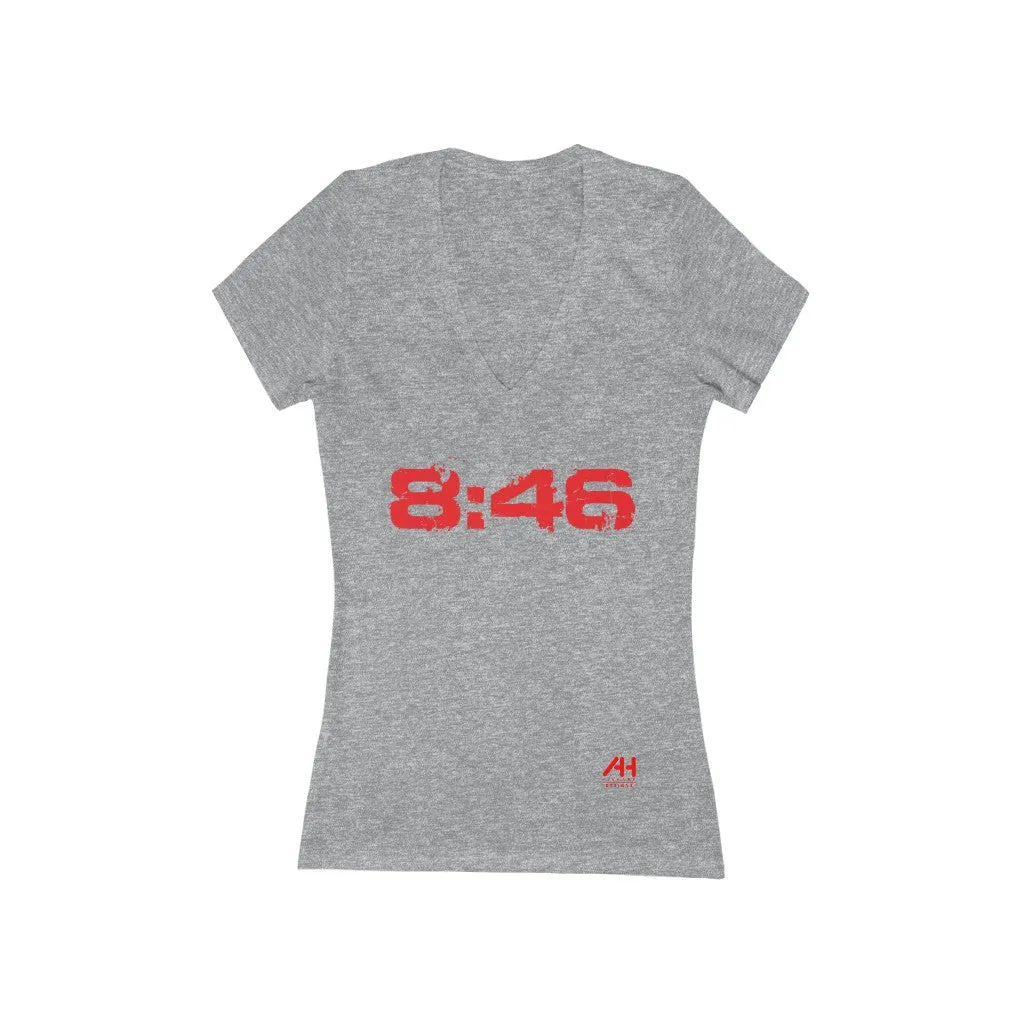 Women's Jersey Short Sleeve Deep V-Neck Tee