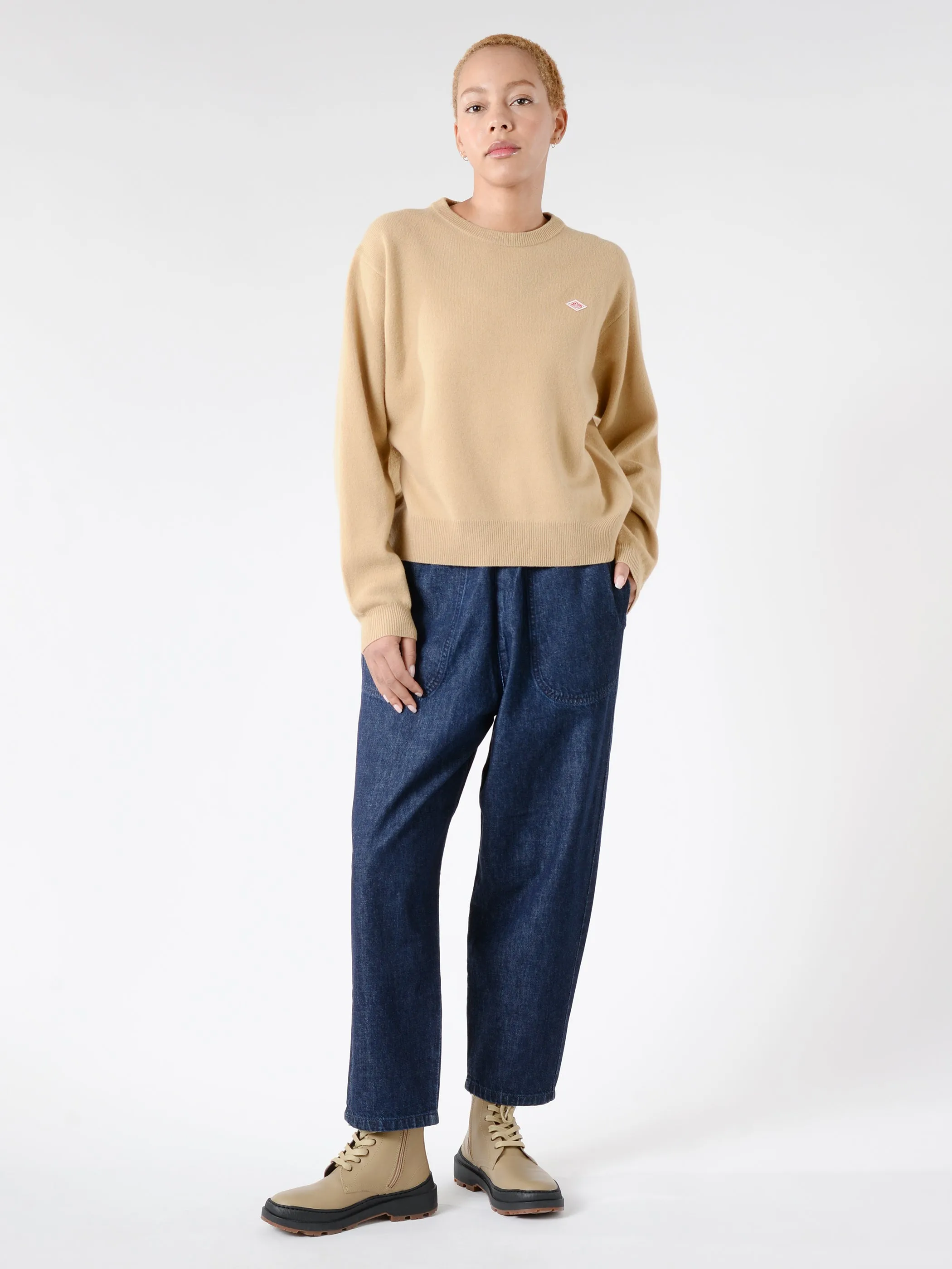 Women's Lambswool Crew Neck Knit Pullover