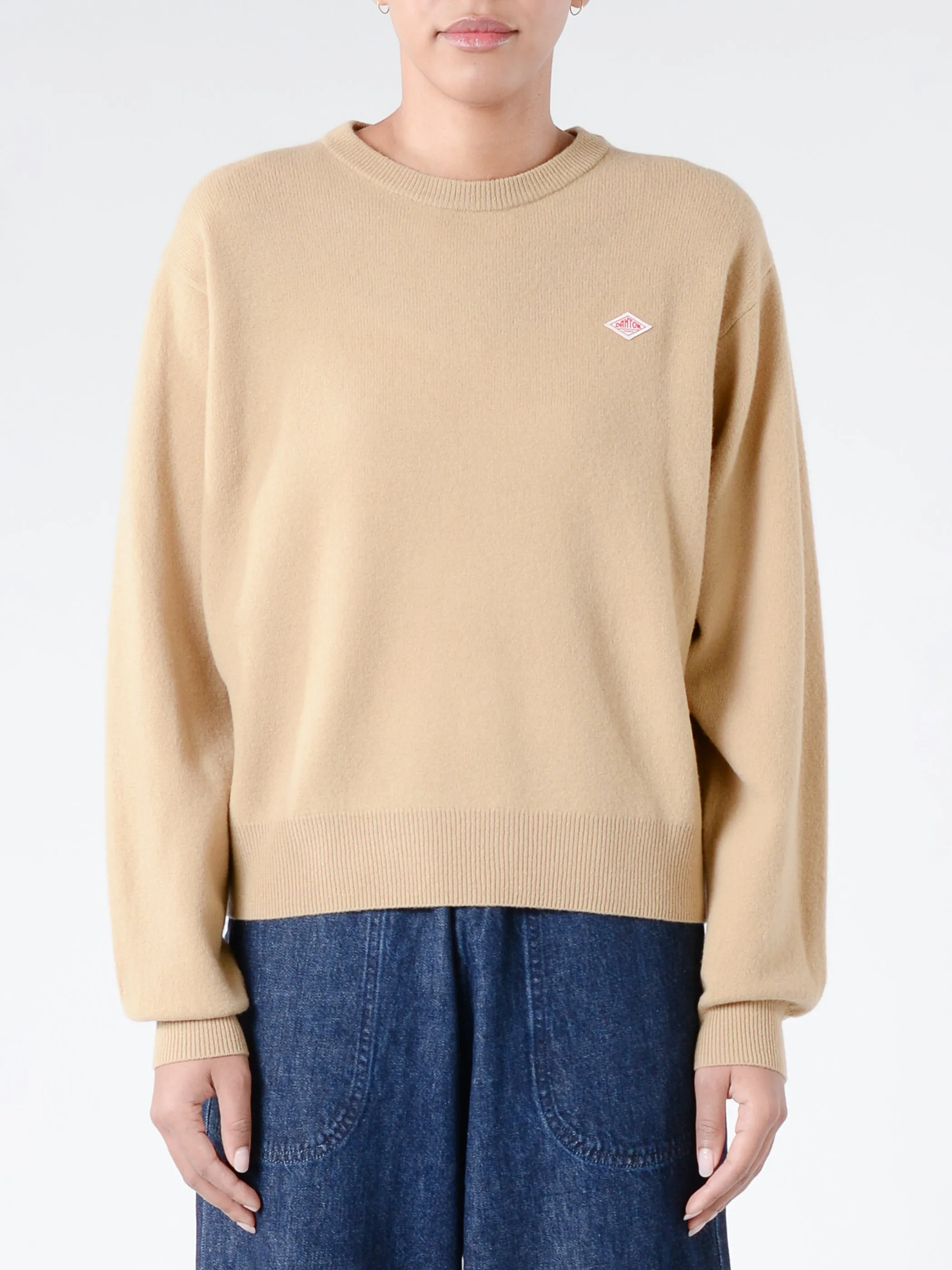 Women's Lambswool Crew Neck Knit Pullover
