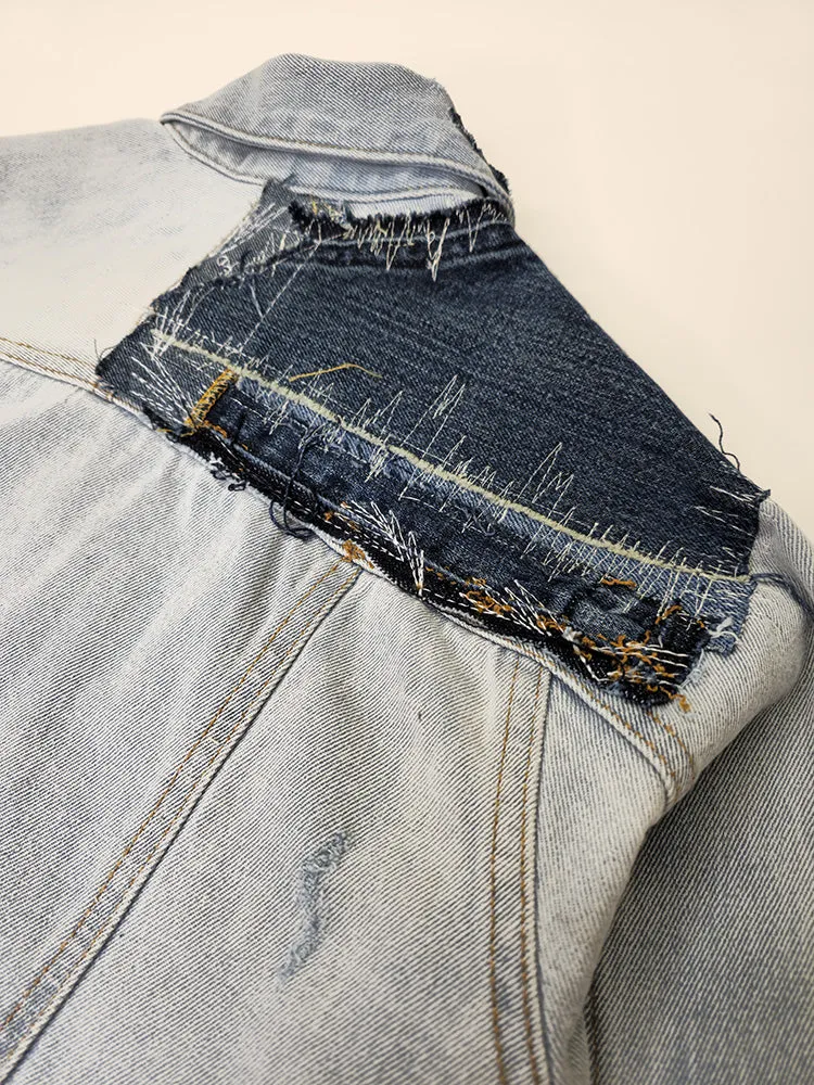 Women's Patchwork Denim Jacket
