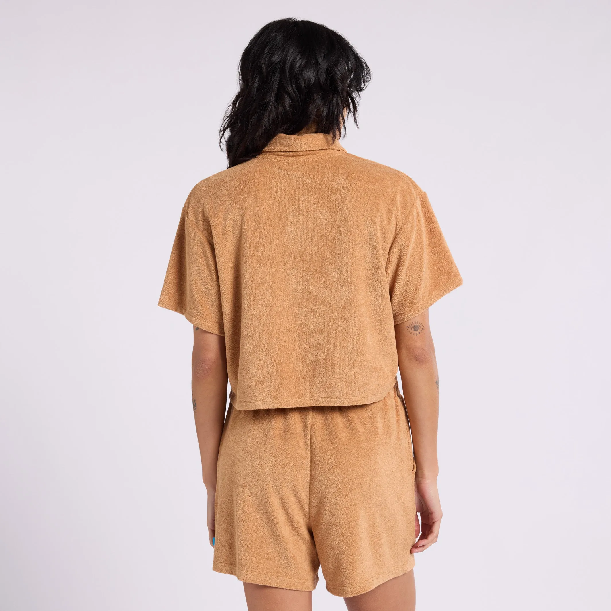 Women's Polo Cropped Lifestyle Terry