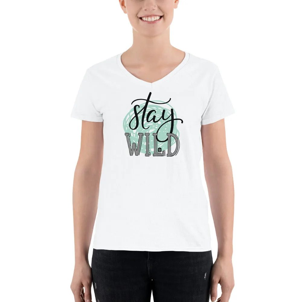 Women's V-Neck T-shirt - Call of the Wild