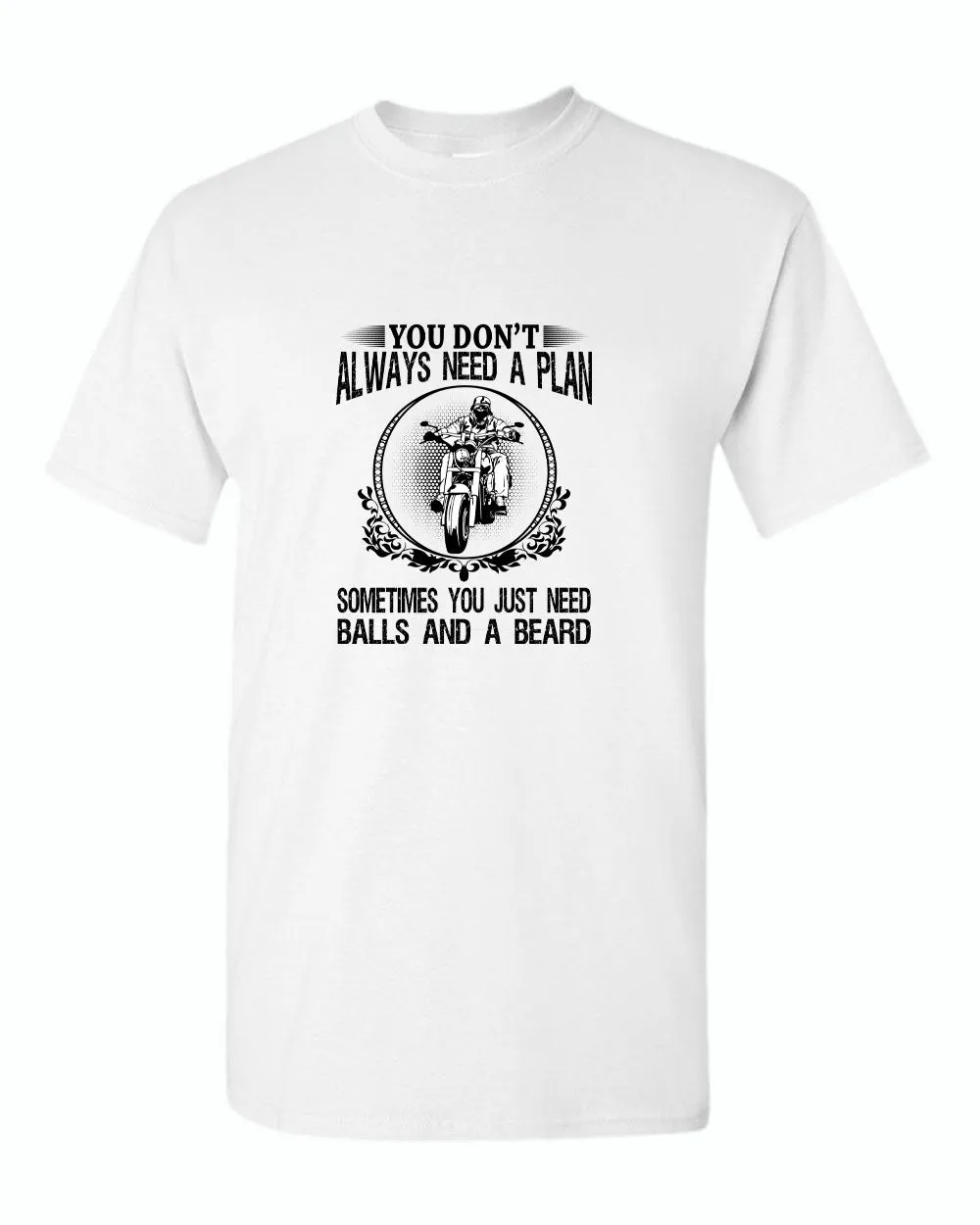 You don't always need a plan, motorcycle tees