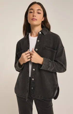 Z Supply All Day Knit Jacket Vintage Black
