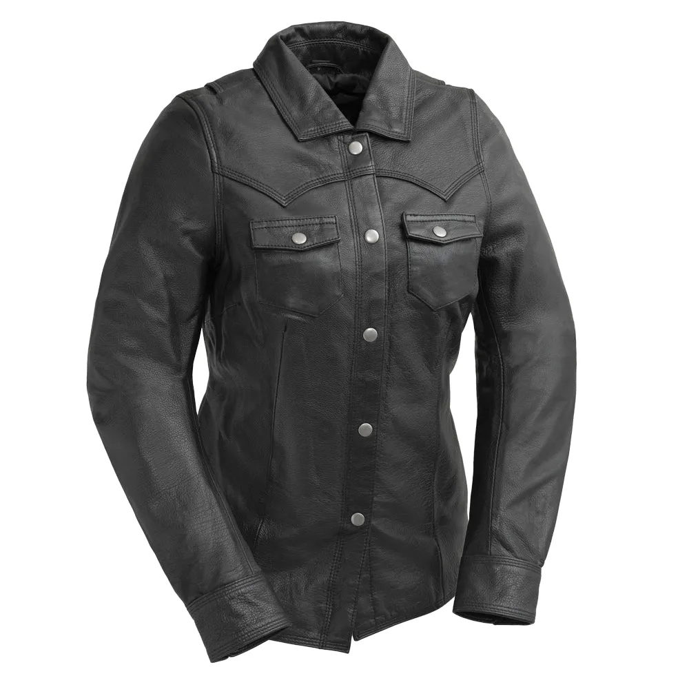 Zenith Women's Leather Motorcycle Shirt