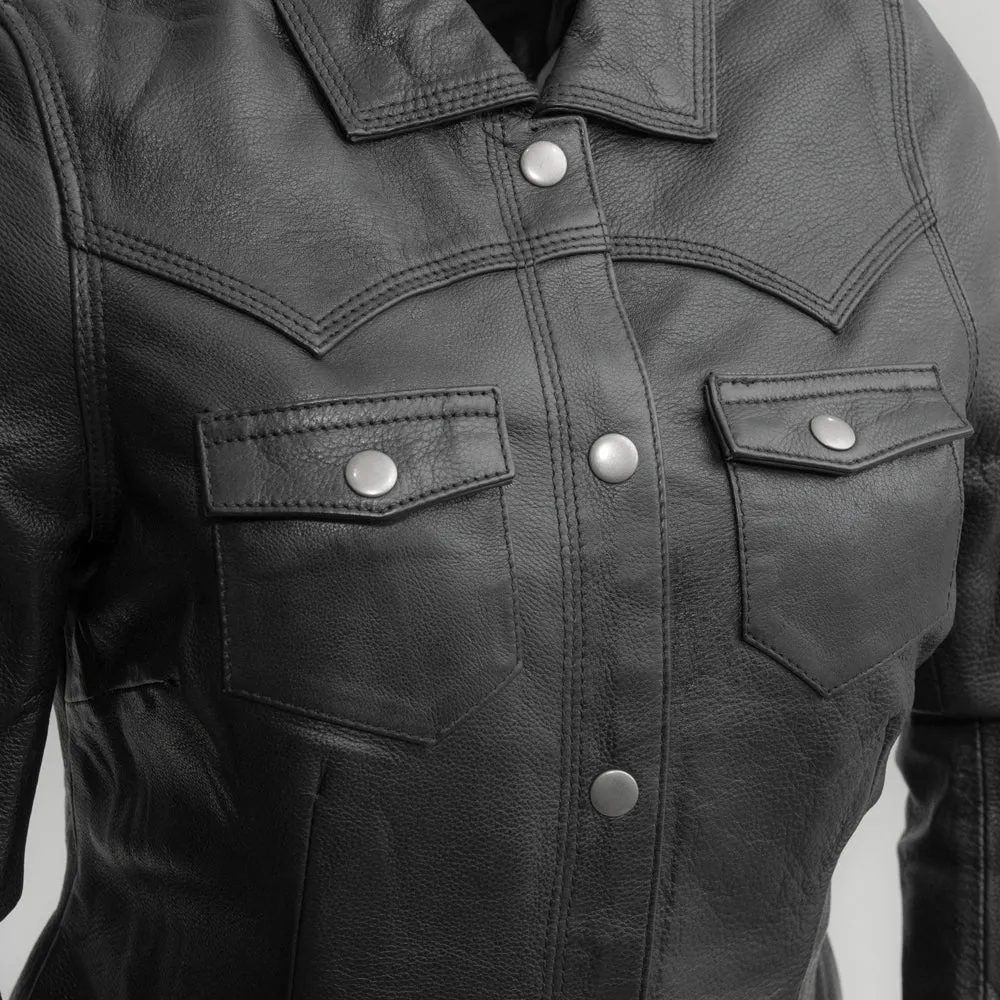 Zenith Women's Leather Motorcycle Shirt