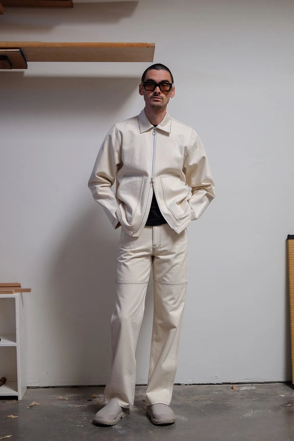 Zip Jacket - Natural Contrast